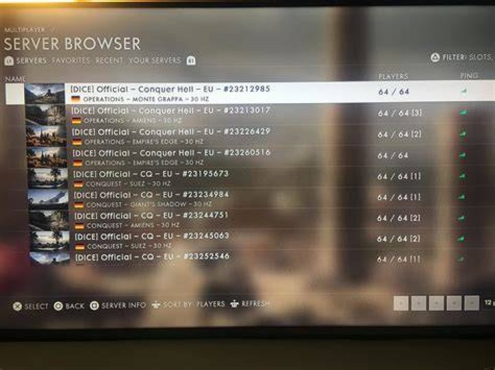 Bf1 Server are full on ps4 r/Battlefield