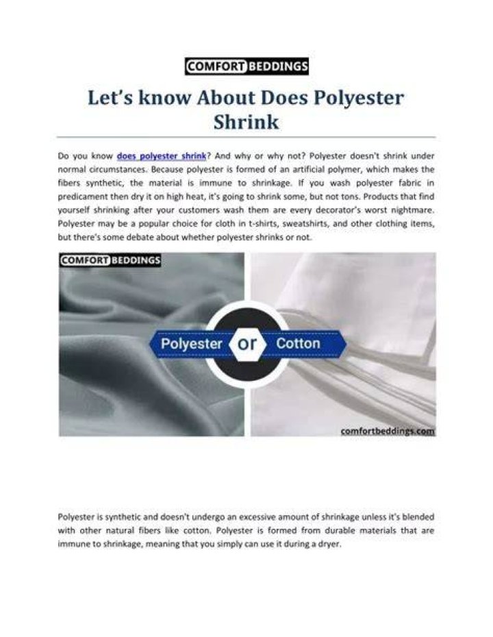 Does Polyester Shrink? Detailed Guide And Fresh Tips Beezzly