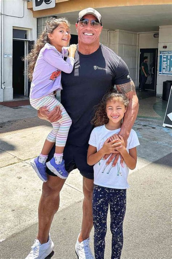 Dwayne Johnson with his daughters See a softer side of 'The Rock'
